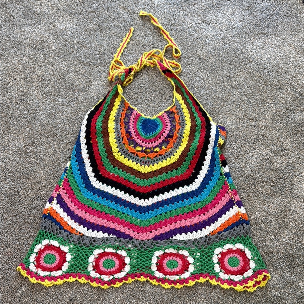 Colorful Crochet Women's Bag